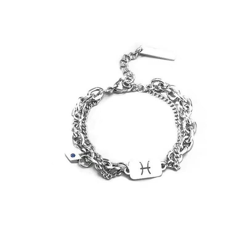 Zodiac Signs Bracelet - Luxury Titanium Steel Bracelet for Men & Women, Unique & Stylish Accessories - STAR8S