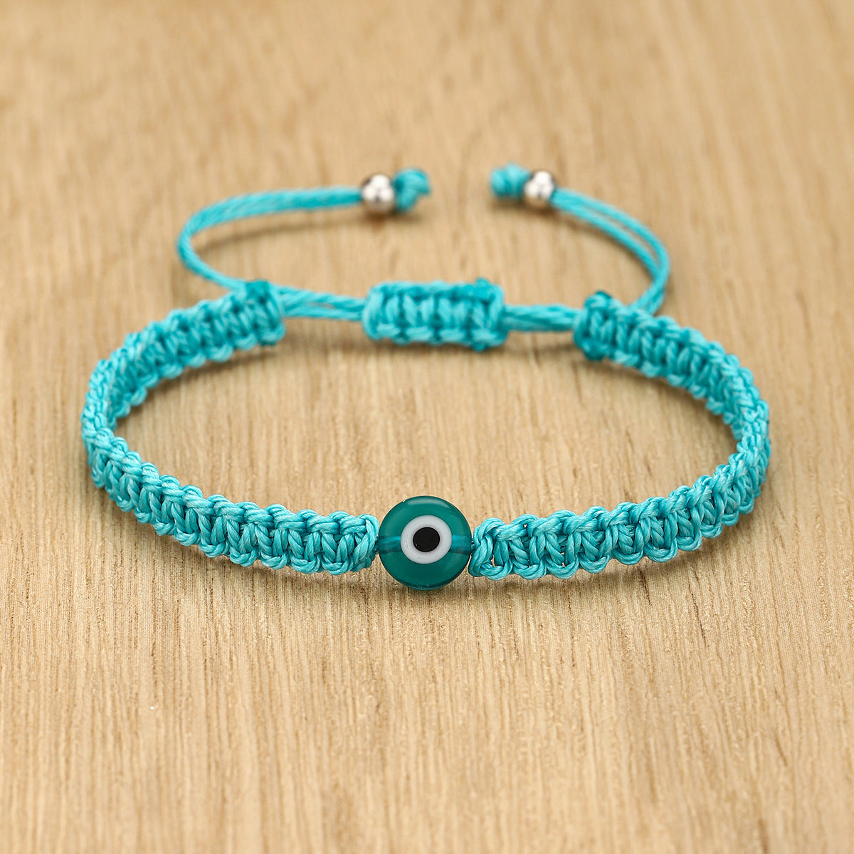 evil eye braided bracelet - handmade colorful red cord bracelet for men & women - protection amulet jewelry - star8s