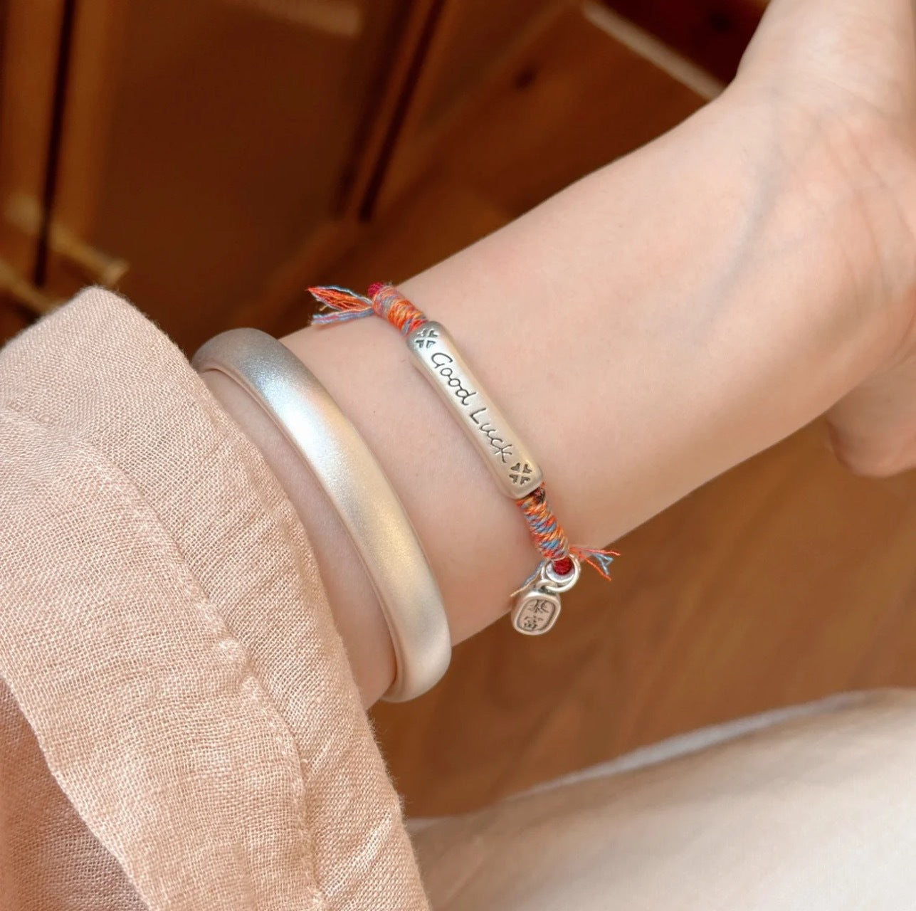 handmade red string bracelet for women good luck kabbalah protection amulet neo-chinese style braided cord charm bracelet adjustable friendship jewelry gift