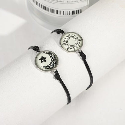Luminous Couple Bracelets - Fashion Yin-Yang Handcrafted Corded Bracelets, Perfect Valentine’s Day Gift - STAR8S