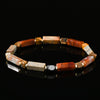 Vintage Boho Natural Stone Beaded Bracelet for Men – Semi-Precious Gemstone Spacer Beads