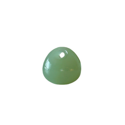 Natural Hetian Jade Green Pendant - Green Jade Lock Pendant for Bags Lucky & Minimalist