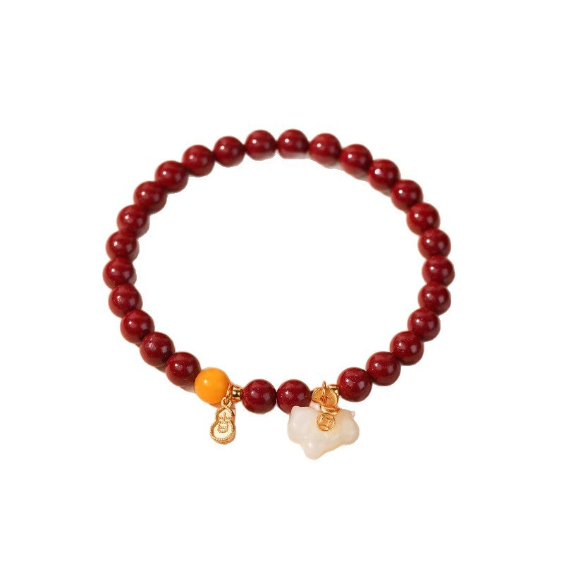 Chinese Zodiac Horse Cinnabar Jade Bracelet 2026 - STAR8S