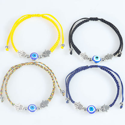 Evil Eye Bracelet - Handcrafted Adjustable Red String Bracelet with Hamsa & Nazar Protection Charm for Women - STAR8S