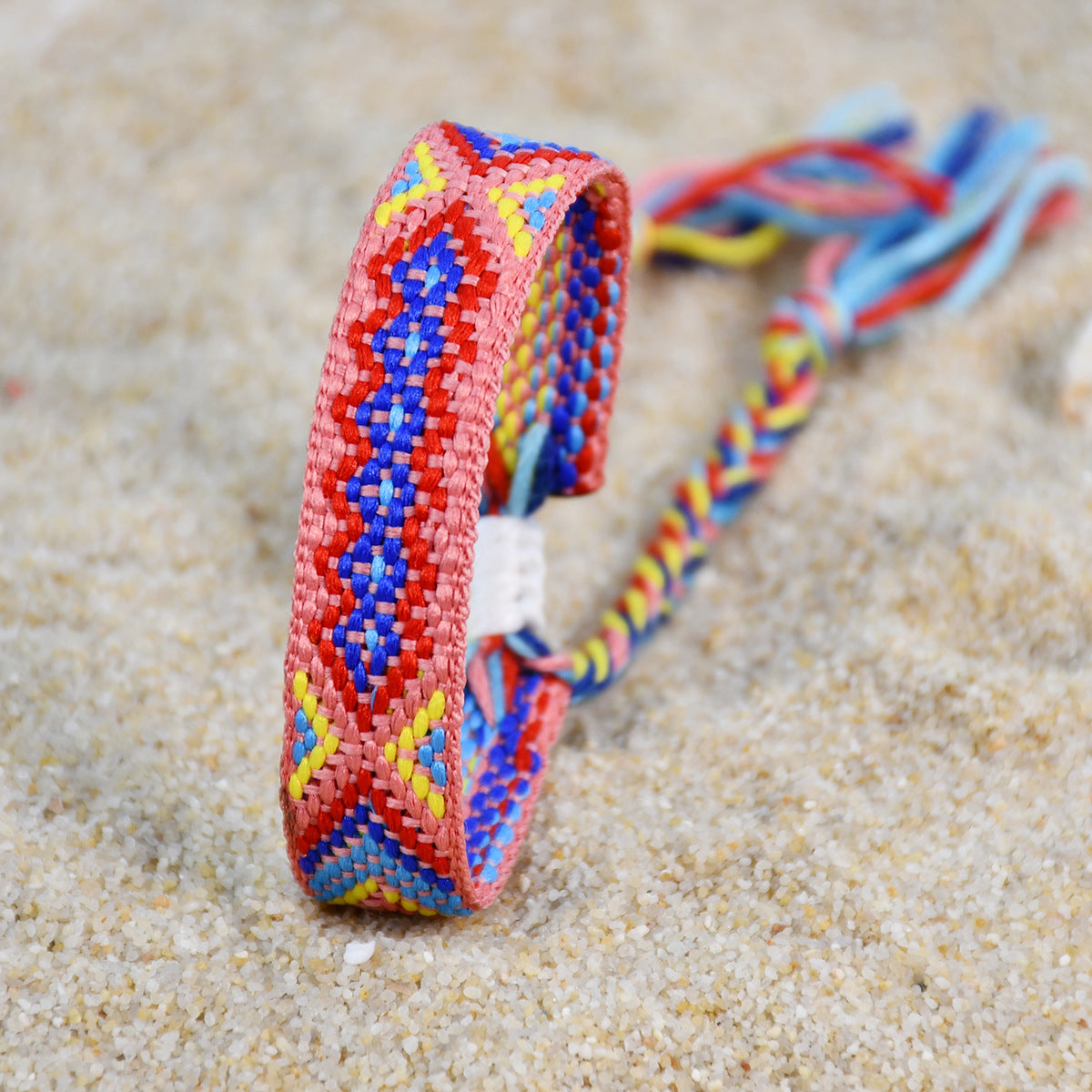 nepal boho woven friendship bracelet – colorful tassel handmade women’s bracelet
