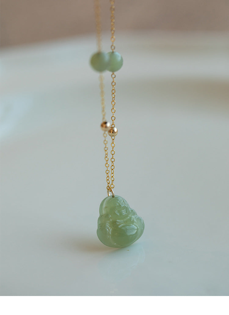 Buddha Necklace Jade - Heitian Laughing Buddha Jewelry | STAR8S
