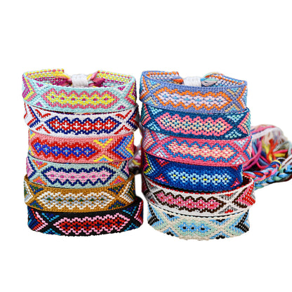 Nepal Boho Woven Friendship Bracelet – Colorful Tassel Handmade Women’s Bracelet