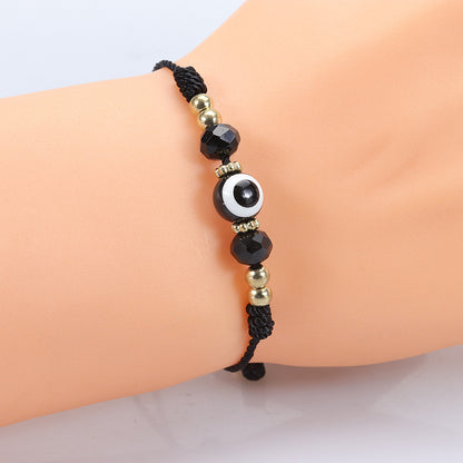 Evil Eye Bracelet - Adjustable Crystal Bead Woven Bracelet for Boys & Girls | Lucky Protection Charm Bracelet - STAR8S