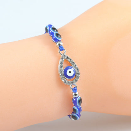 Blue Evil Eye Bracelet – Handcrafted Protective Bracelet with Nazar & Lucky Charm - STAR8S