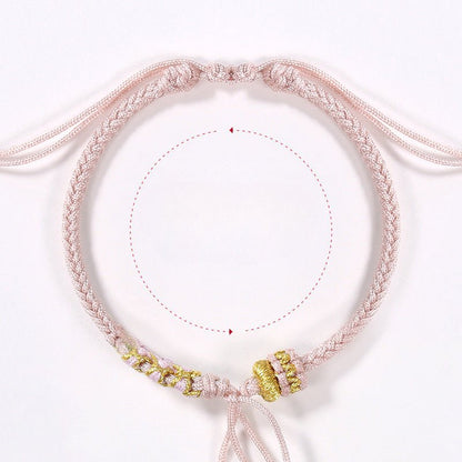 Peach Blossom Knot Red String Bracelet – Handmade Red String Bracelet | STAR8S