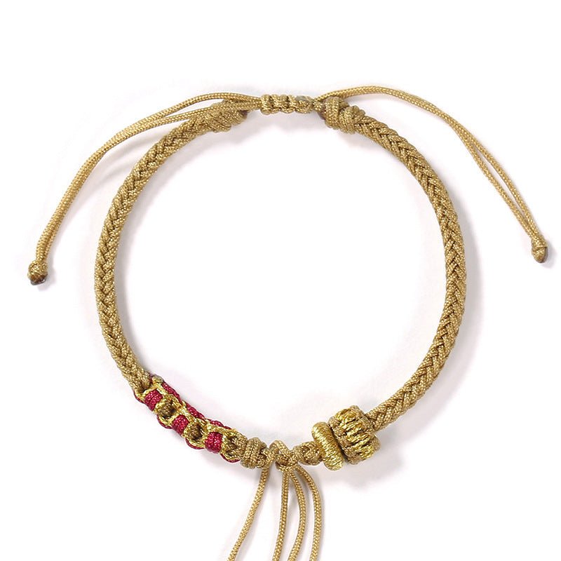 peach blossom knot red string bracelet – handmade red string bracelet | star8s