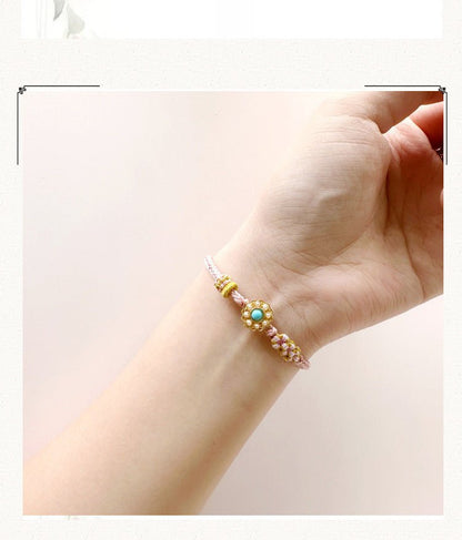 Peach Blossom Knot Red String Bracelet – Handmade Red String Bracelet | STAR8S