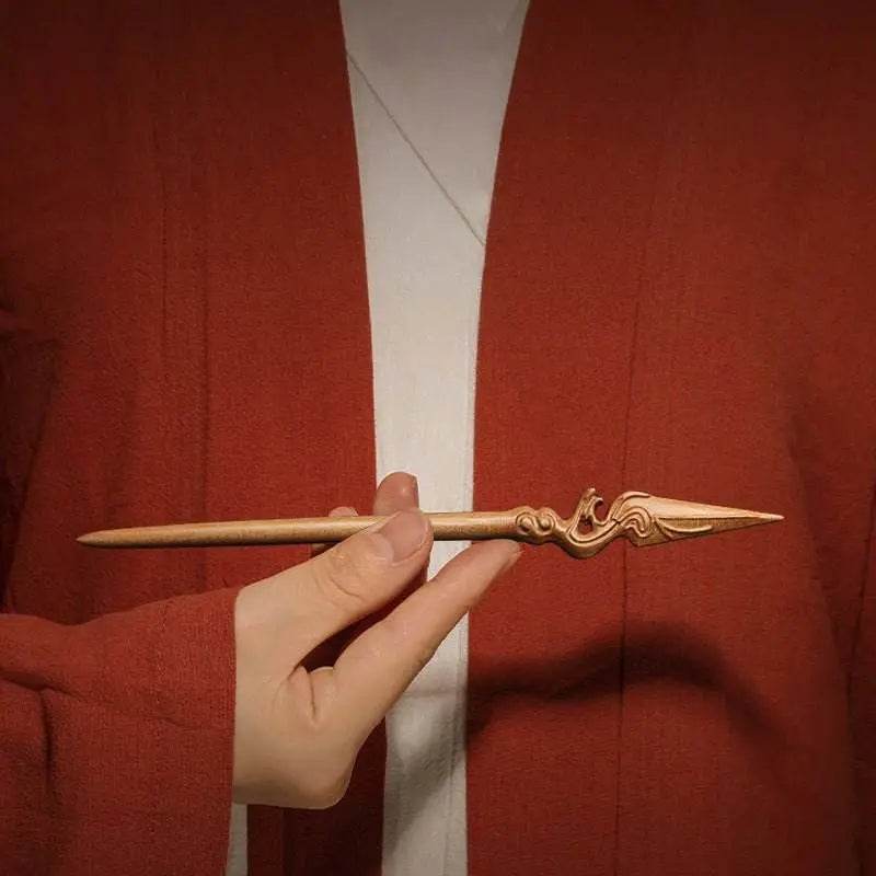 peachwood vintage hairpin feathered spear & sleeve arrow style for unique beauty - star8s