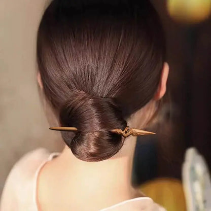 Peachwood Vintage Hairpin Feathered Spear & Sleeve Arrow Style for Unique Beauty - STAR8S