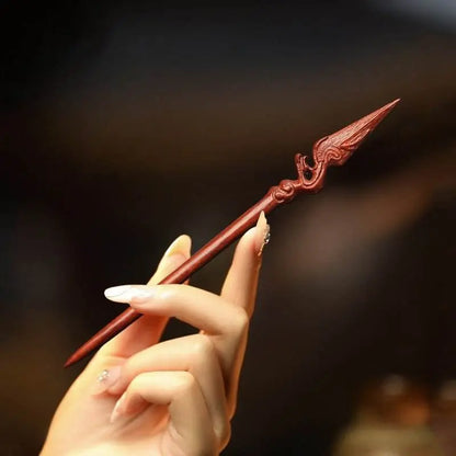 Peachwood Vintage Hairpin Feathered Spear & Sleeve Arrow Style for Unique Beauty - STAR8S