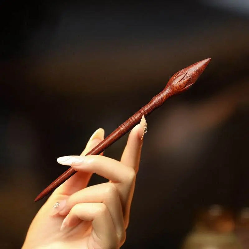 peachwood vintage hairpin feathered spear & sleeve arrow style for unique beauty - star8s