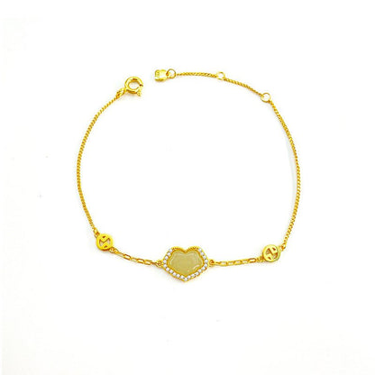 Permanent Jade Bracelet: Hetian Ruyi Auspicious 925 Silver | STAR8S