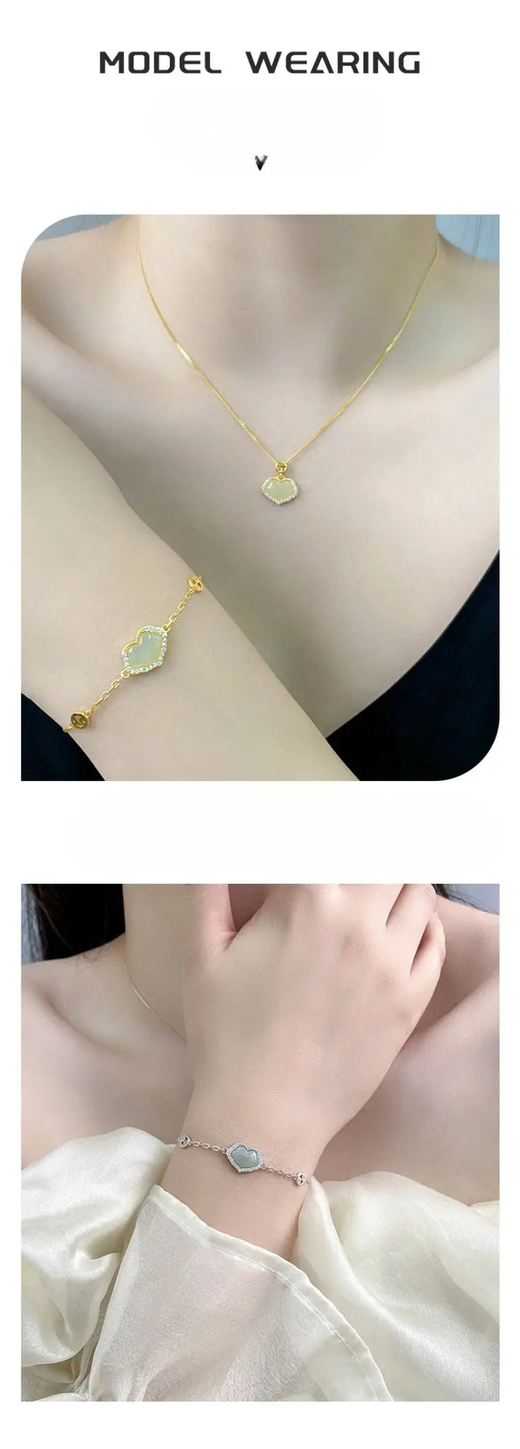 permanent jade bracelet: hetian ruyi auspicious 925 silver | star8s