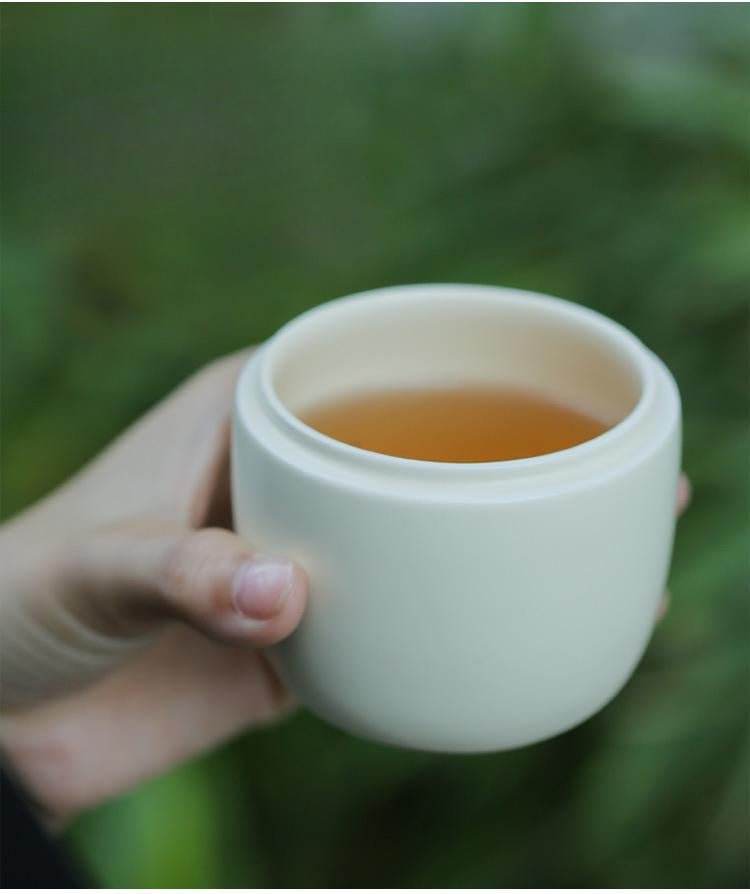 Pinecone Ceramic Travel Tea Set Portable for Home Office Tea Making - STAR8S