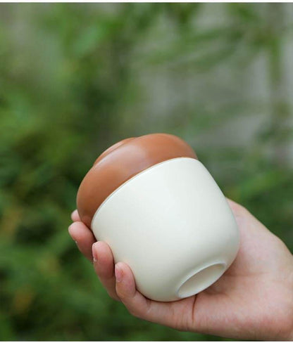 Pinecone Ceramic Travel Tea Set Portable for Home Office Tea Making - STAR8S