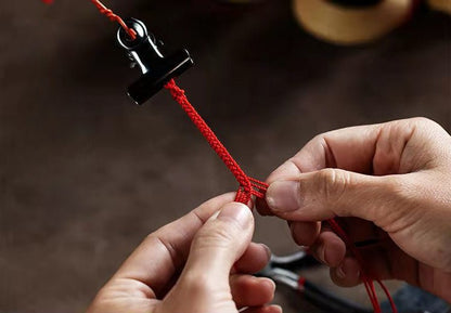 Pixiu Red String Bracelet – Natural Cinnabar Beads for Prosperity & Protection - STAR8S