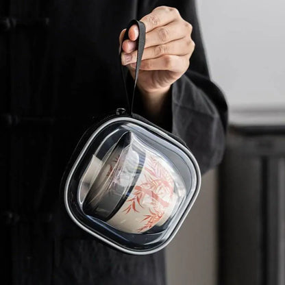 Plant Ash Portable Travel Tea Set for Outdoor Camping Tea Enjoyment - STAR8S