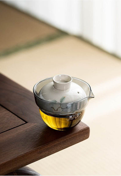 Plant Ash Portable Travel Tea Set for Outdoor Camping Tea Enjoyment - STAR8S