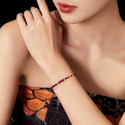 Popular Cinnabar Red String Bracelet – Couple’s Luxury Retro Chinese Style Bracelet | Good Luck Charm - STAR8S