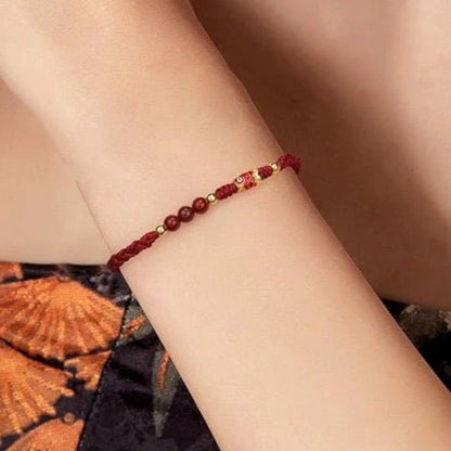 Popular Cinnabar Red String Bracelet – Couple’s Luxury Retro Chinese Style Bracelet | Good Luck Charm - STAR8S