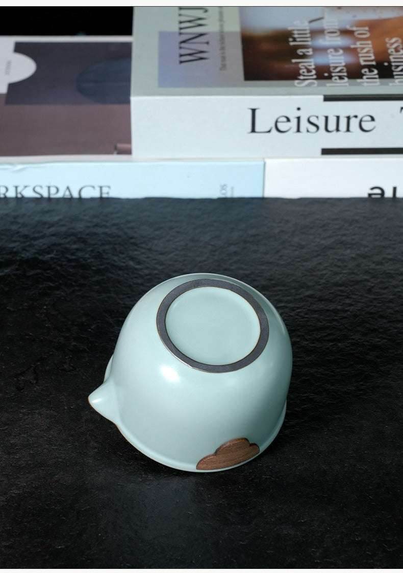 portable ru kiln travel tea set: enjoy gongfu tea anytime with one pot and two cups - star8s