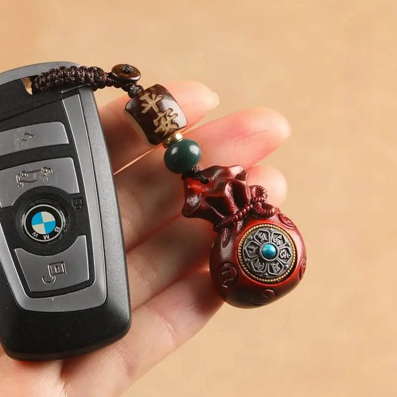 Red Sandalwood Money - bag Pendant - Peace, Wealth, and a Chinese - style Elegant Item by Your Side - STAR8S