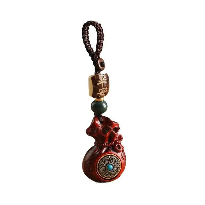 red sandalwood money - bag pendant - peace, wealth, and a chinese - style elegant item by your side - star8s