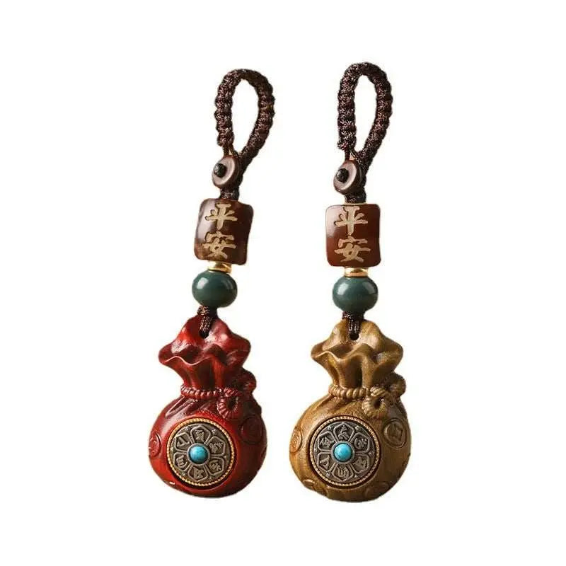 red sandalwood money - bag pendant - peace, wealth, and a chinese - style elegant item by your side - star8s