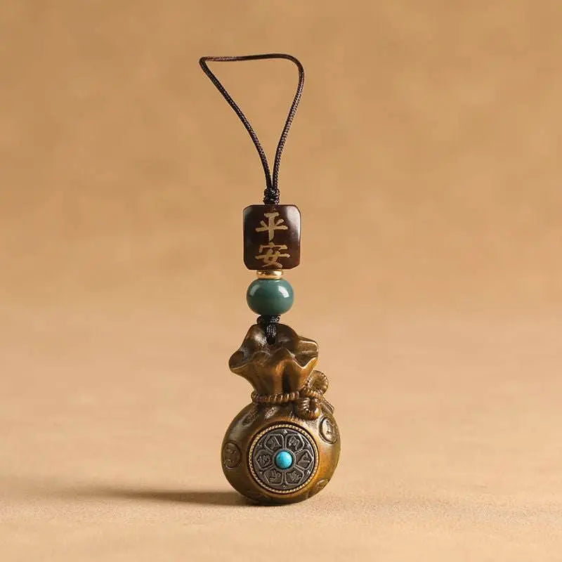 Red Sandalwood Money - bag Pendant - Peace, Wealth, and a Chinese - style Elegant Item by Your Side - STAR8S