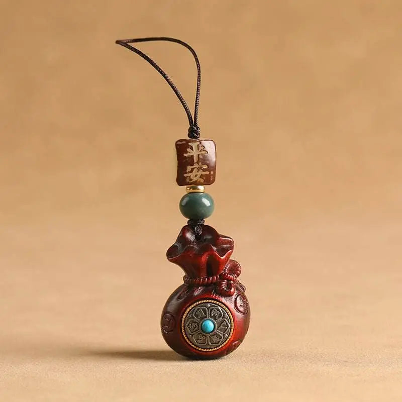 red sandalwood money - bag pendant - peace, wealth, and a chinese - style elegant item by your side - star8s