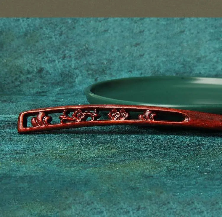 Red Sandalwood Vintage Hairpin for Stylish Bun & Costume Matching - STAR8S