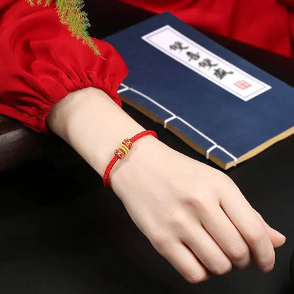 Hand - Woven Double - victory Red Rope for Zodiac Signs, Lucky Couple Bracelet - STAR8S