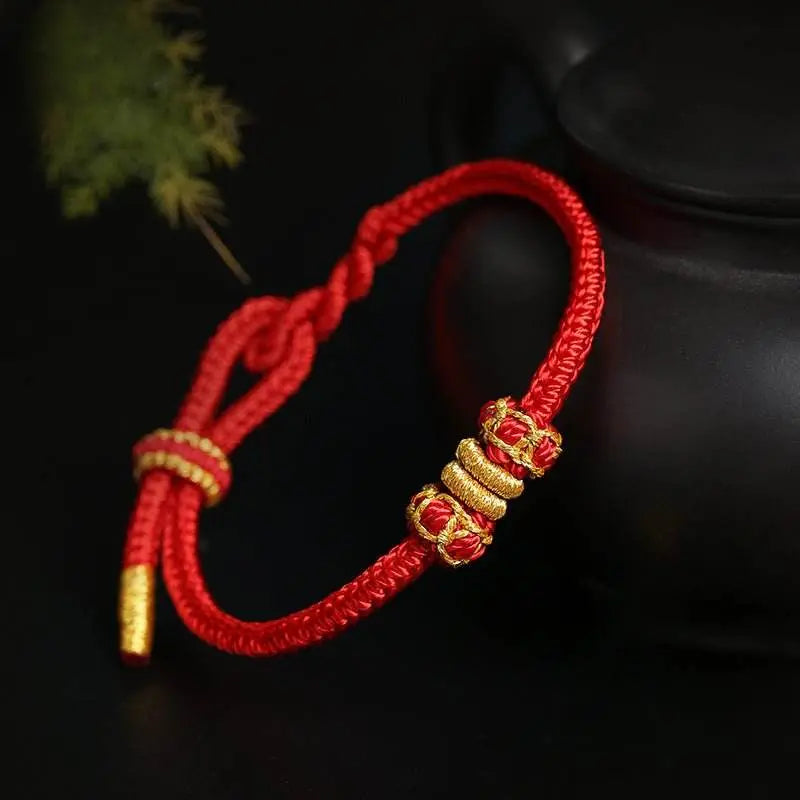 hand - woven double - victory red rope for zodiac signs, lucky couple bracelet - star8s