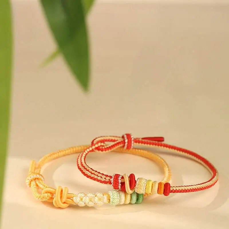 Hand - Woven Double - knot Hand Rope, Retro Chinese - style DIY Jewelry for Styling - STAR8S