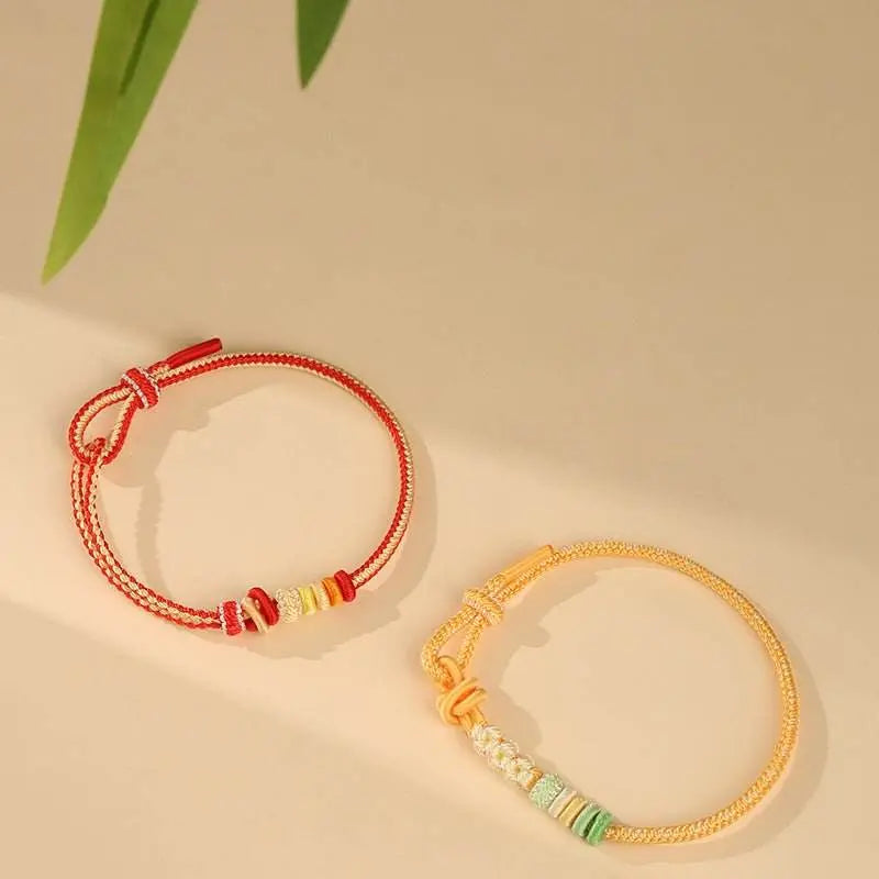 hand - woven double - knot hand rope, retro chinese - style diy jewelry for styling - star8s