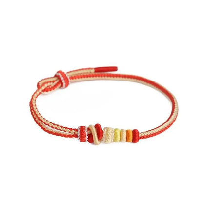 Hand - Woven Double - knot Hand Rope, Retro Chinese - style DIY Jewelry for Styling - STAR8S