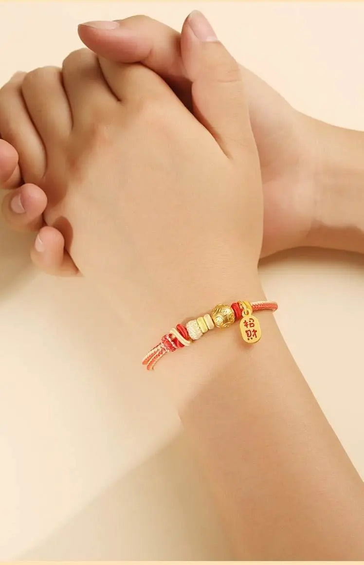 hand - woven double - knot hand rope, retro chinese - style diy jewelry for styling - star8s