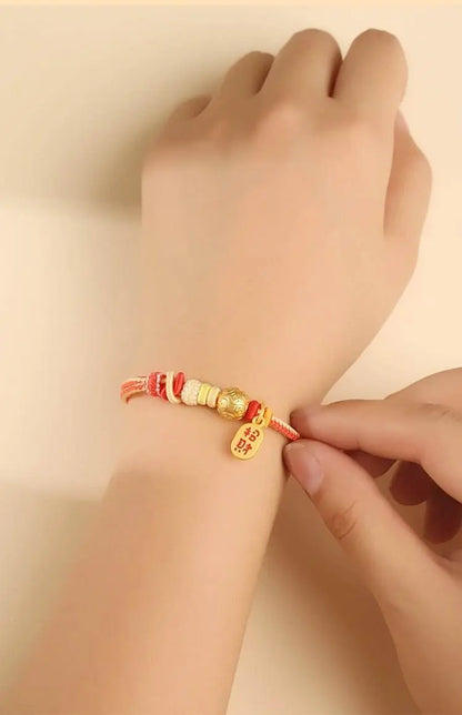 Hand - Woven Double - knot Hand Rope, Retro Chinese - style DIY Jewelry for Styling - STAR8S