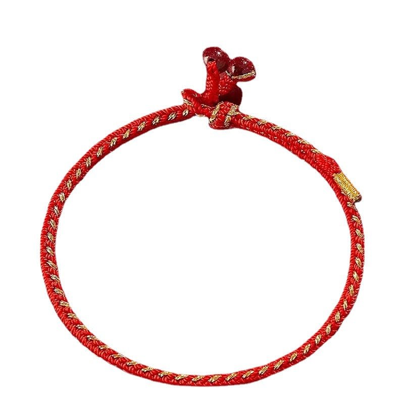 Red String Bracelet - Handwoven Adjustable Good Luck Charm for Dragon and Zodiac Years | Traditional Chinese Bracelet - STAR8S