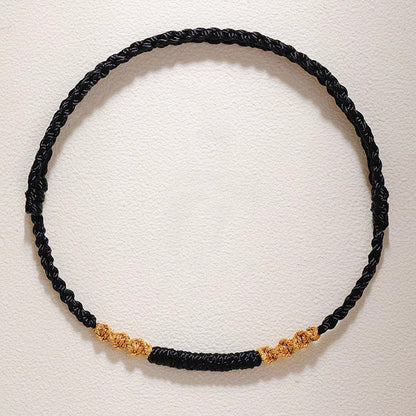 Red String Bracelet - Handwoven Dragon Knot & Vajra Knot - Couple’s Gift, Handmade, Traditional Lucky Bracelet - STAR8S