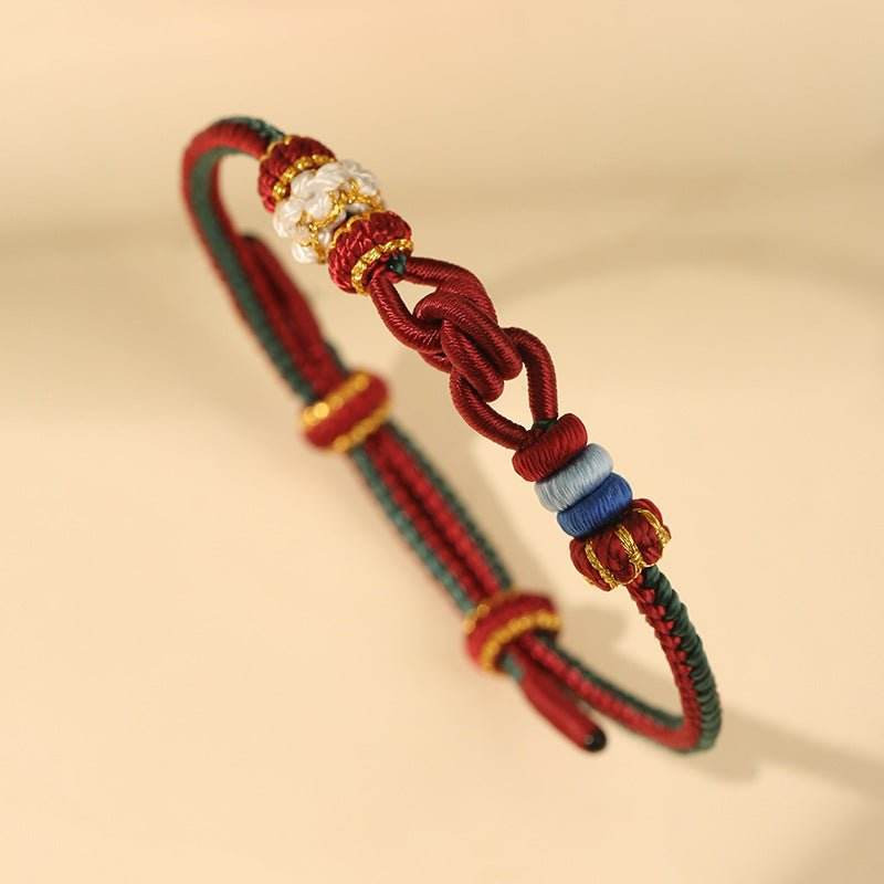 hand - woven horizontal double - knot hand rope, diy jewelry for stylish gifting - star8s
