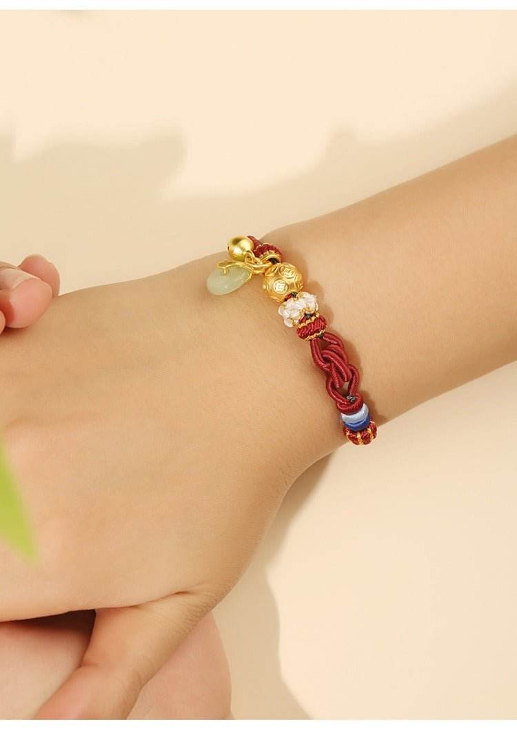 hand - woven horizontal double - knot hand rope, diy jewelry for stylish gifting - star8s
