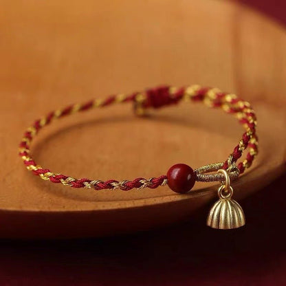Red String Bracelet | Handcrafted Couple's Bracelet with 925 silver lotus for Good Luck & Protection - STAR8S