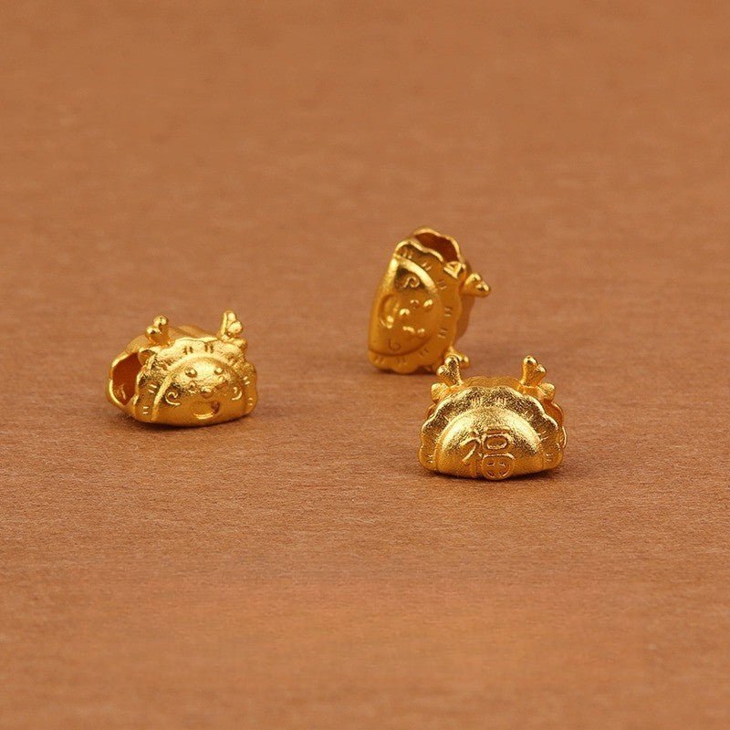 red string bracelet with gold dragon charm – adjustable handwoven bracelet for good luck & prosperity - star8s