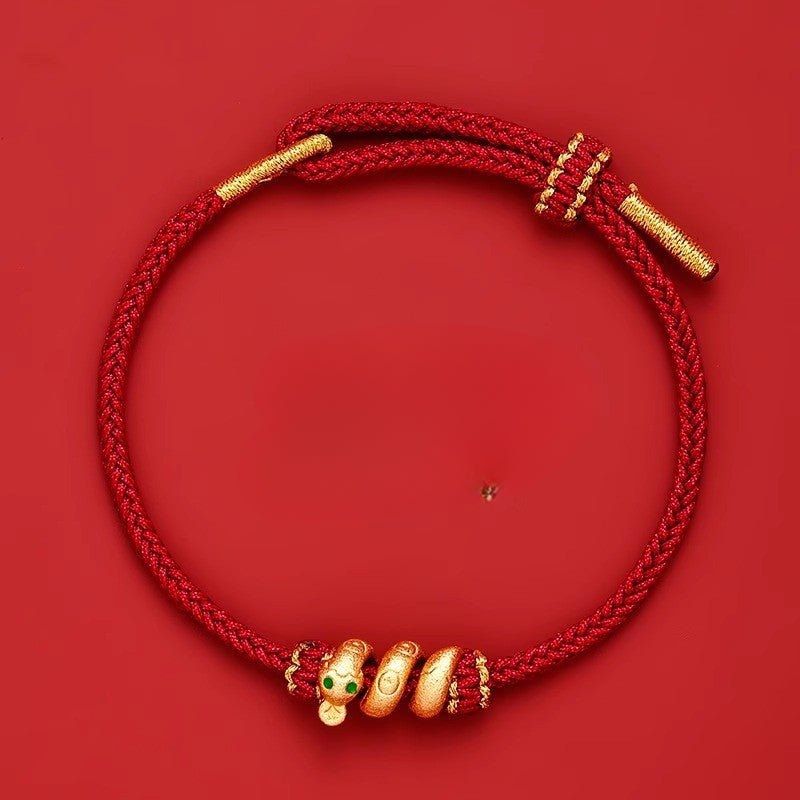 red string bracelet: 2025 snake zodiac year roll design | star8s